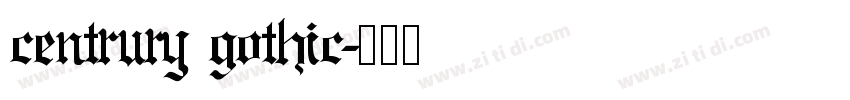 centrury gothic字体转换